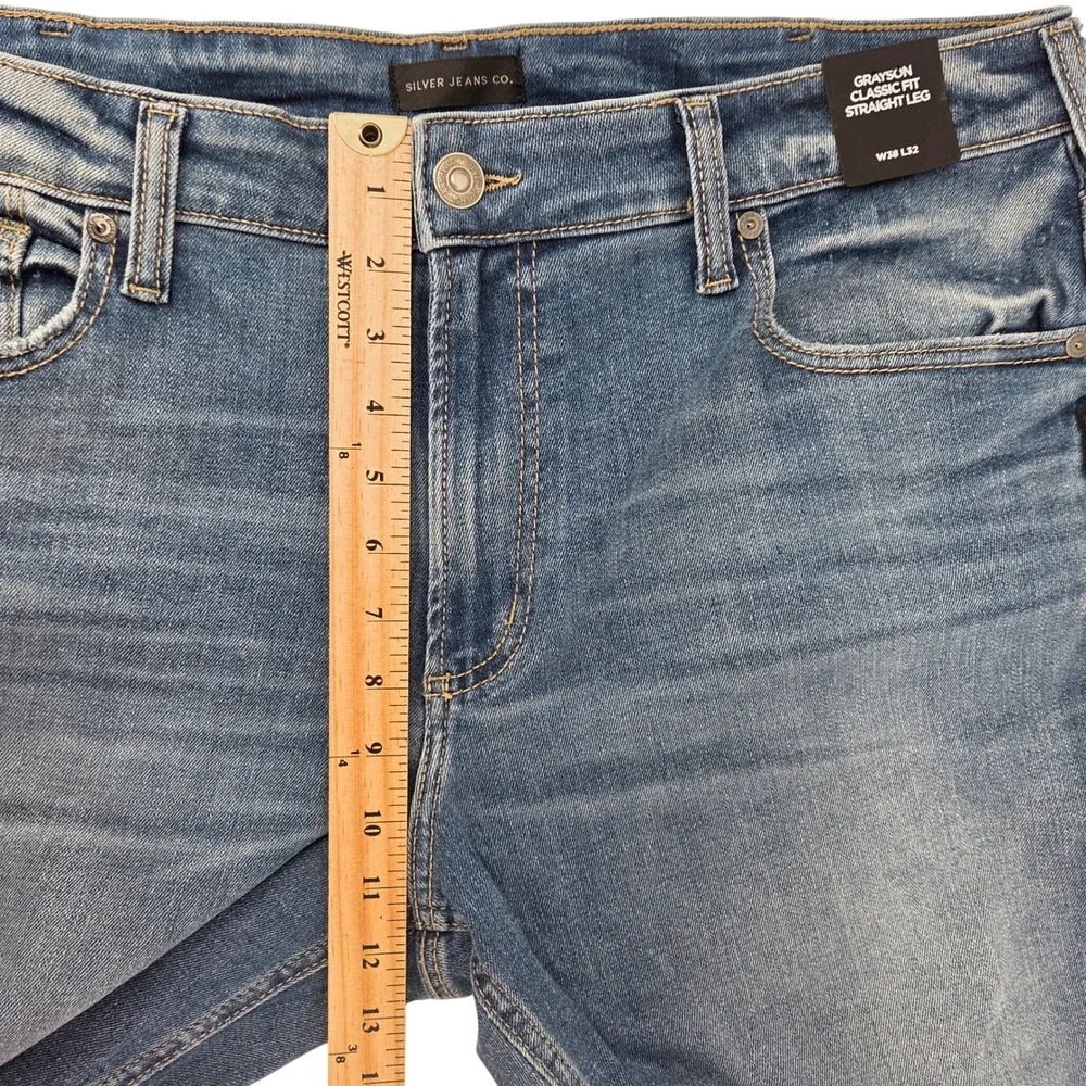 Silver Jeans Co Grayson‎ Straight Leg 38x32 Indigo Blue Max Flex Classic Fit